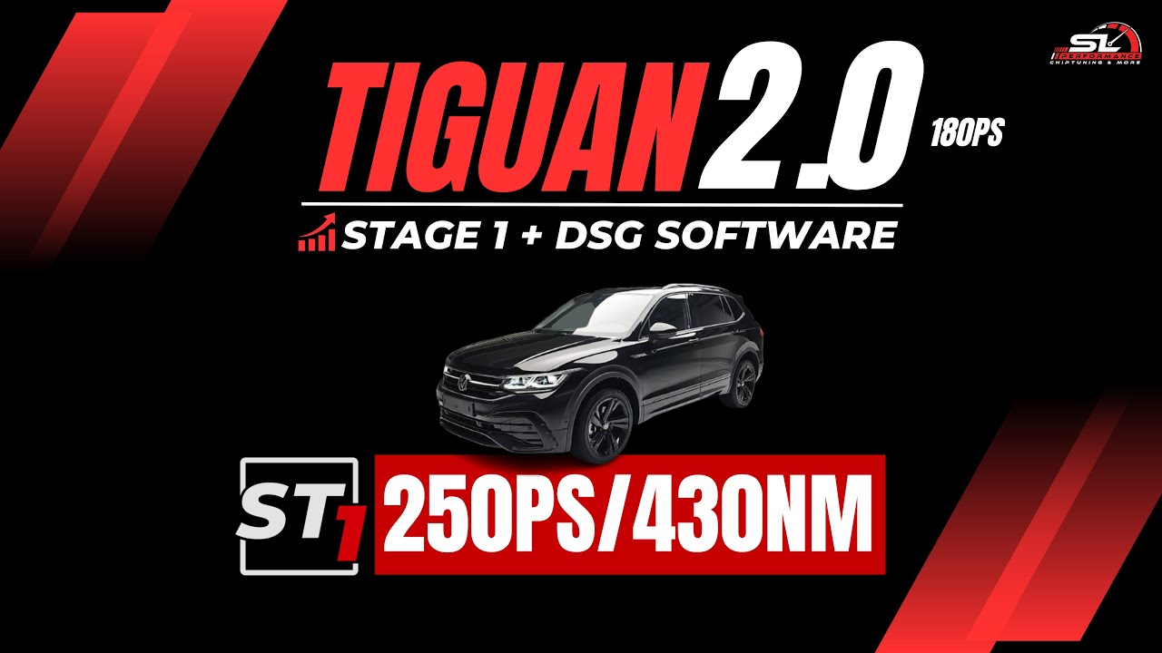 VW TIGUAN 2.0TSI 180PS Chiptuning -  Stage 1 Tuning ? | SL Performance Chiptuning