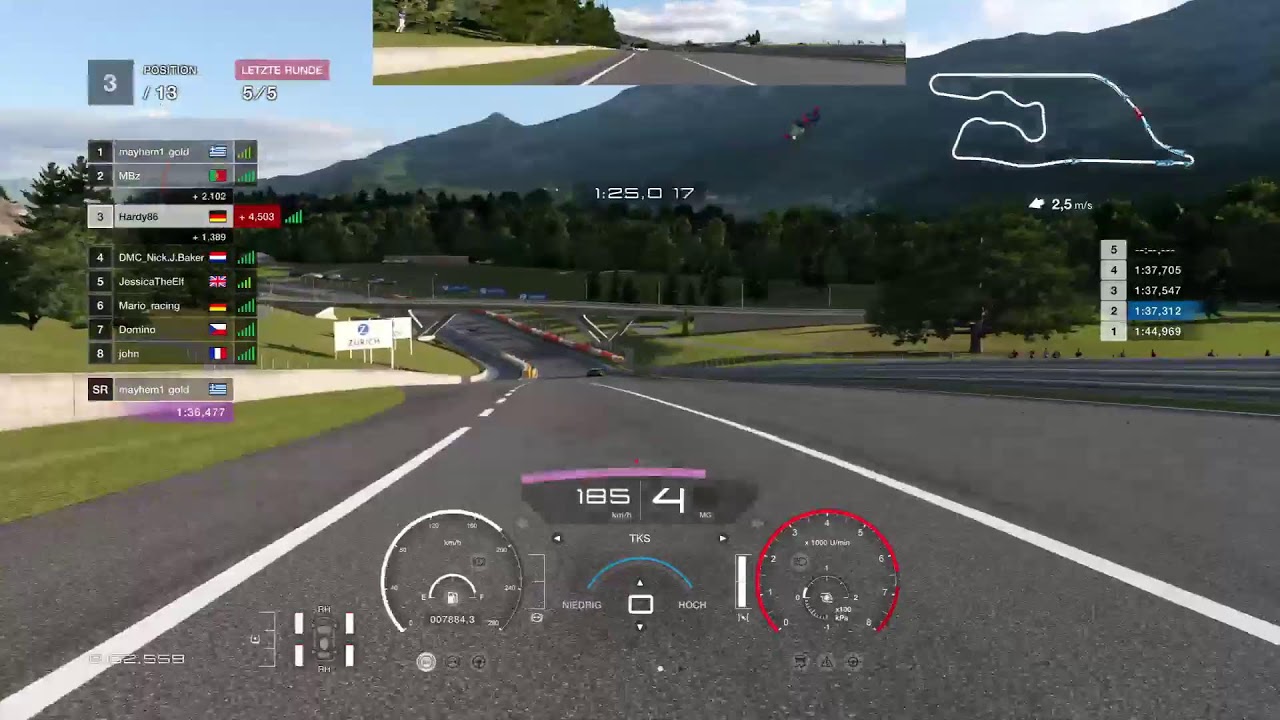 Gran Turismo 7 Online Rennen Deep Forest Raceway 5 Runden Gr.4