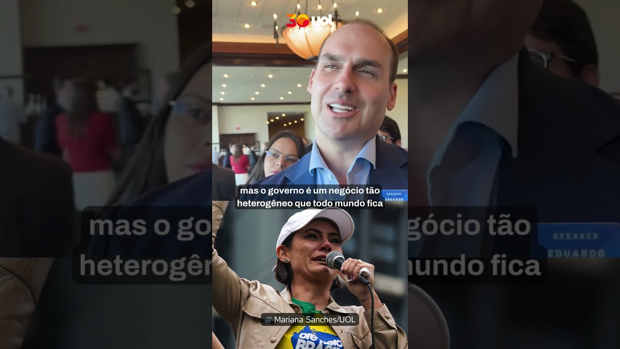 Eduardo Bolsonaro rebate Michelle sobre candidatura de Fl&aacute;vio: 'tropa' e 'general'
