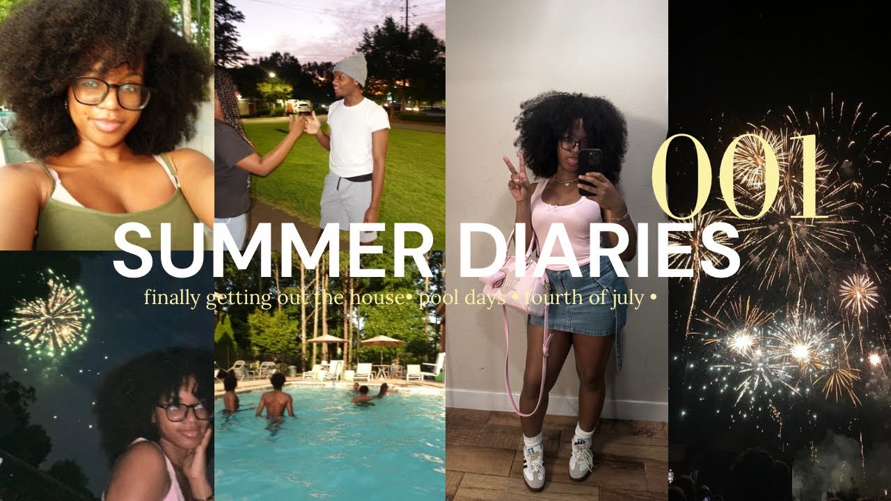 summer diaries 001☀️ : finally getting out the house! | pool days, fireworks & retail therapy