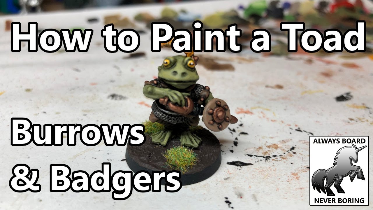 How to Paint a Toad or Frog for Burrows and Badgers (Northumbrian Tin Soldier Easy Painting Guide)