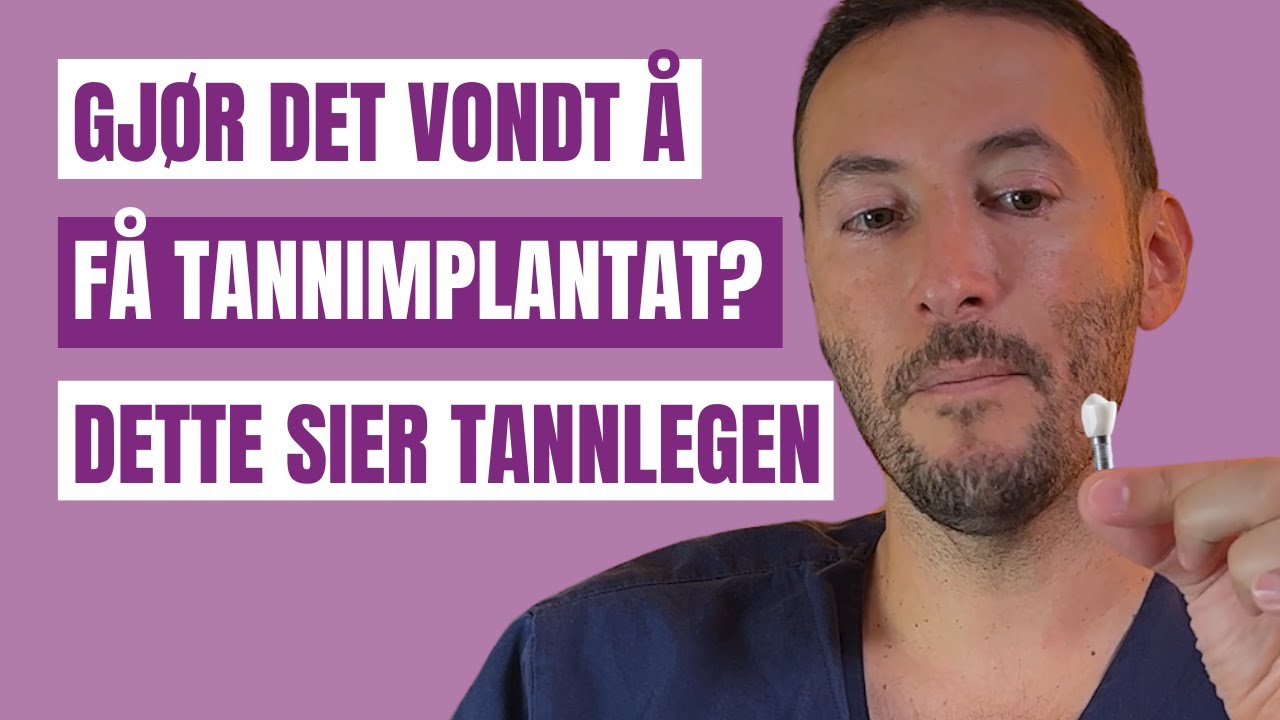MYTE: Det gjør vondt å få tannimplantat