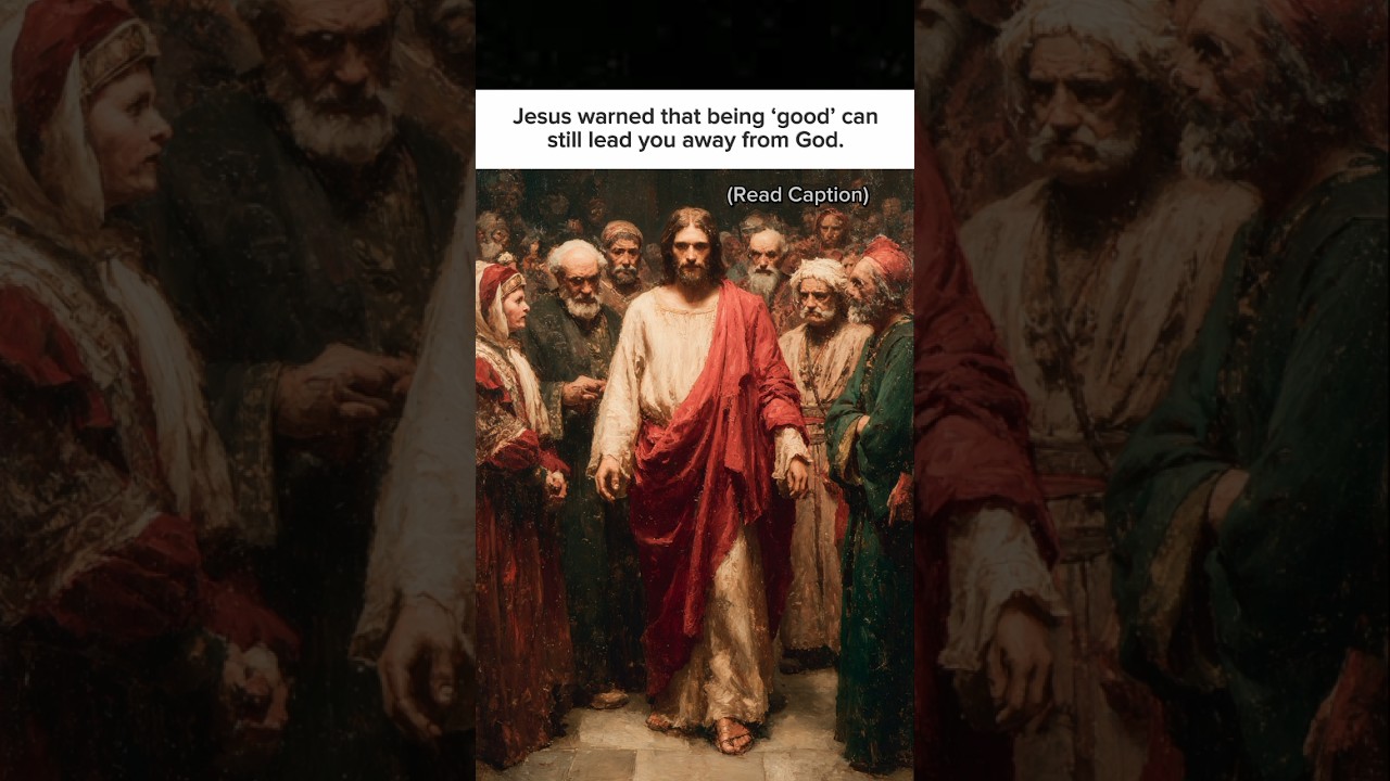 Jesus warned that being “good”can still lead you away from God. 