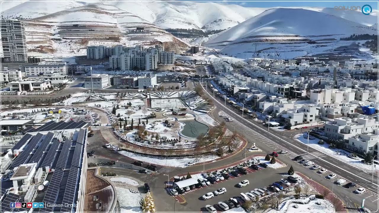 دیمەنی ئاوێتەبوونی ( بەرزاییەکانی سلێمانی ) لەگەڵ جوانی دوای بەفر بارین‎
