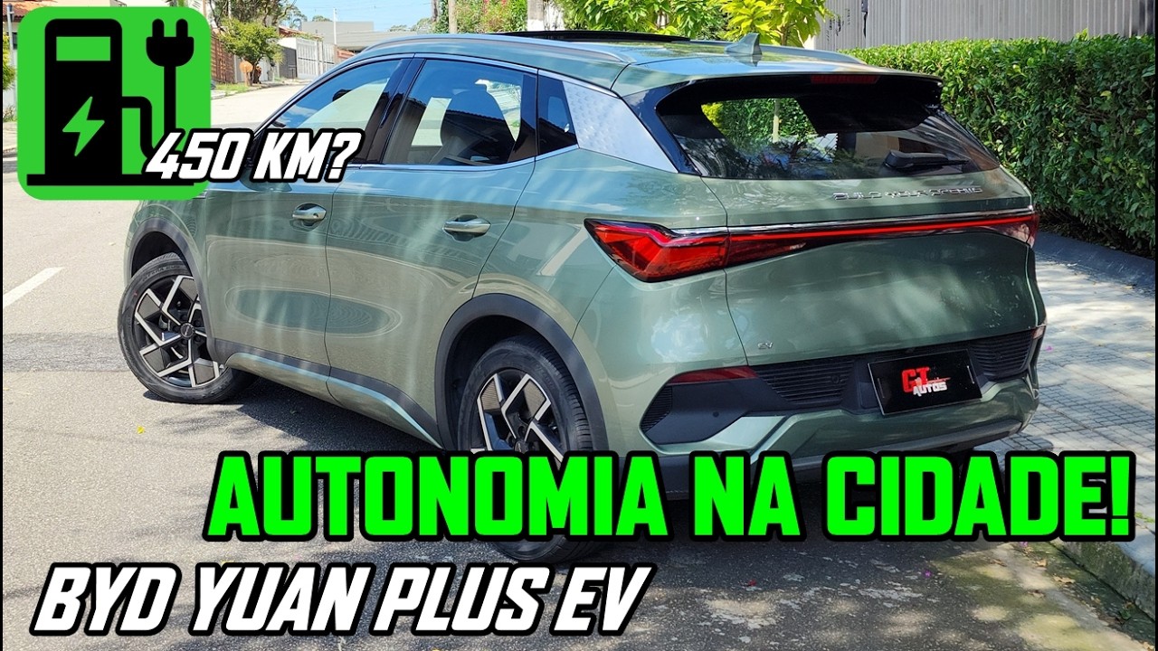 BYD Yuan Plus tem autonomia de 450 km na cidade? Teste de consumo real com o SUV elétrico!