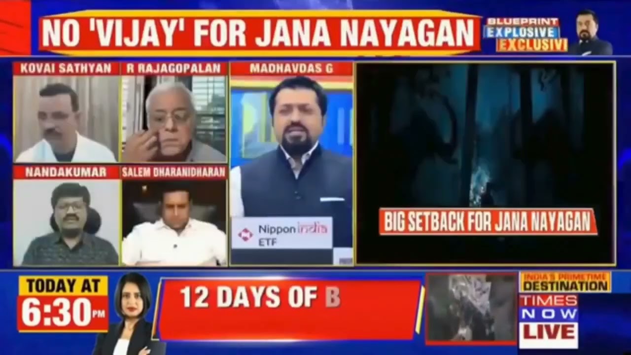 JanaNayagan Issue - HC | Nandakumar, Political Analyst on Times Now 