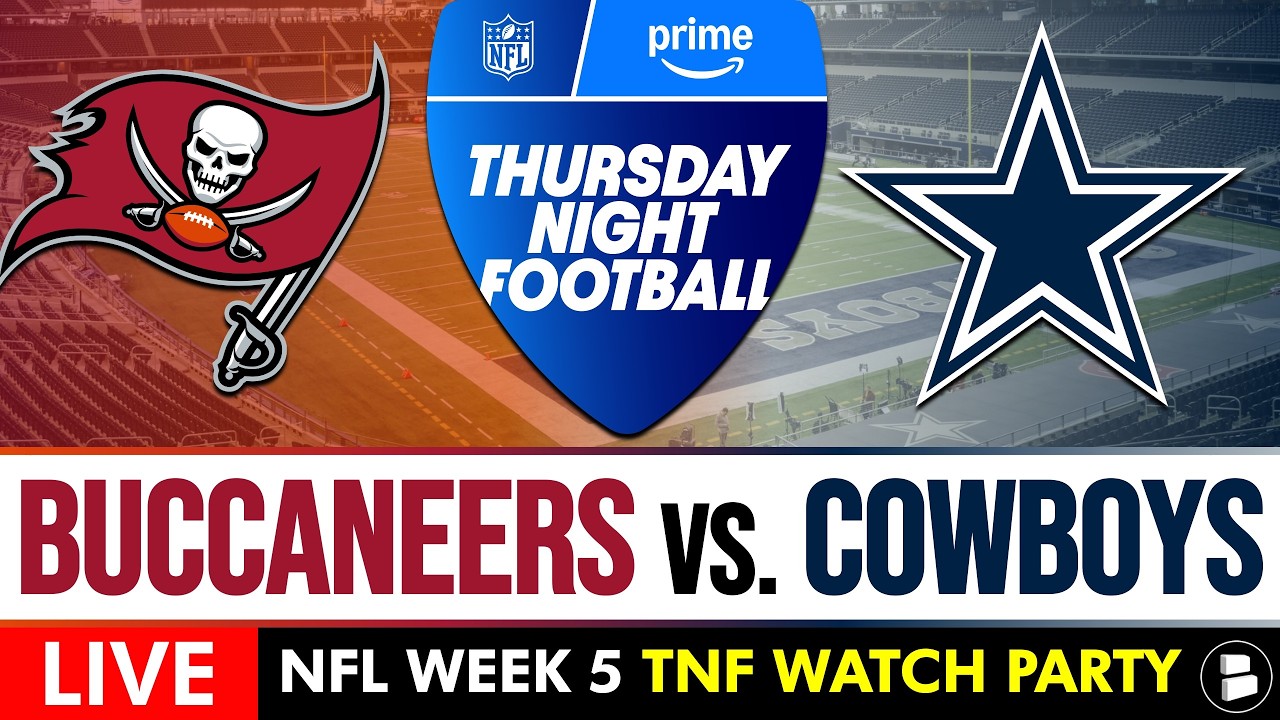 NFL Thursday Night Football LIVE: Buccaneers vs Cowboys Stream, Free TNF Watch Party On Amazon Prime