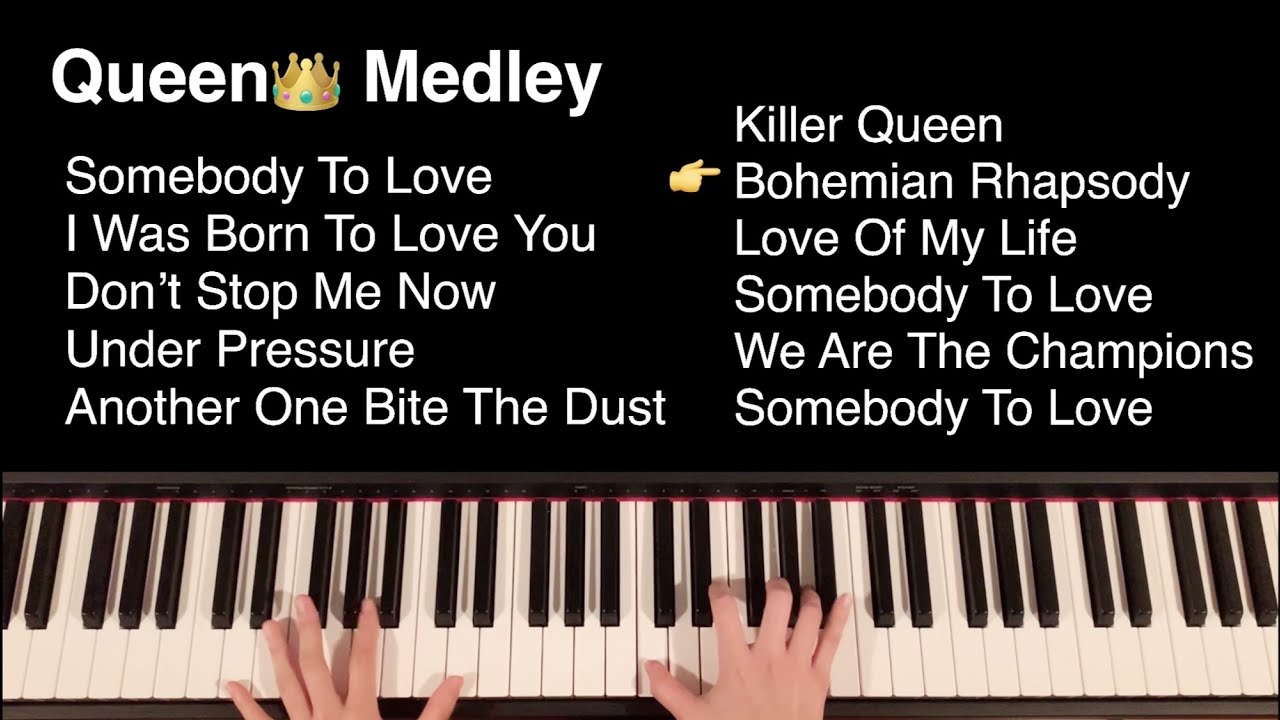 Queen hits 9songs piano cover medley Gkey,Dkey,Ckey easy chord / 퀸 노래모음 명곡 메들리 피아노 커버 연주