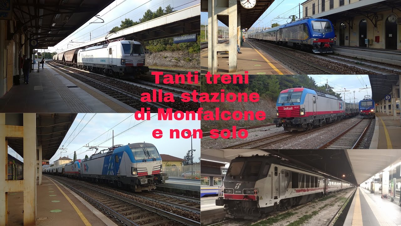 Tanti treni alla stazione di Monfalcone e non solo con la compagnia di Gianluca E190
