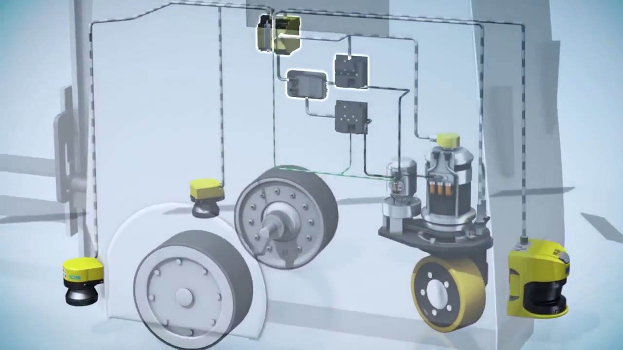 Cấu tạo của AGV Robot và công nghệ phát hiện vật cản (AGV Robot with sensing technology)