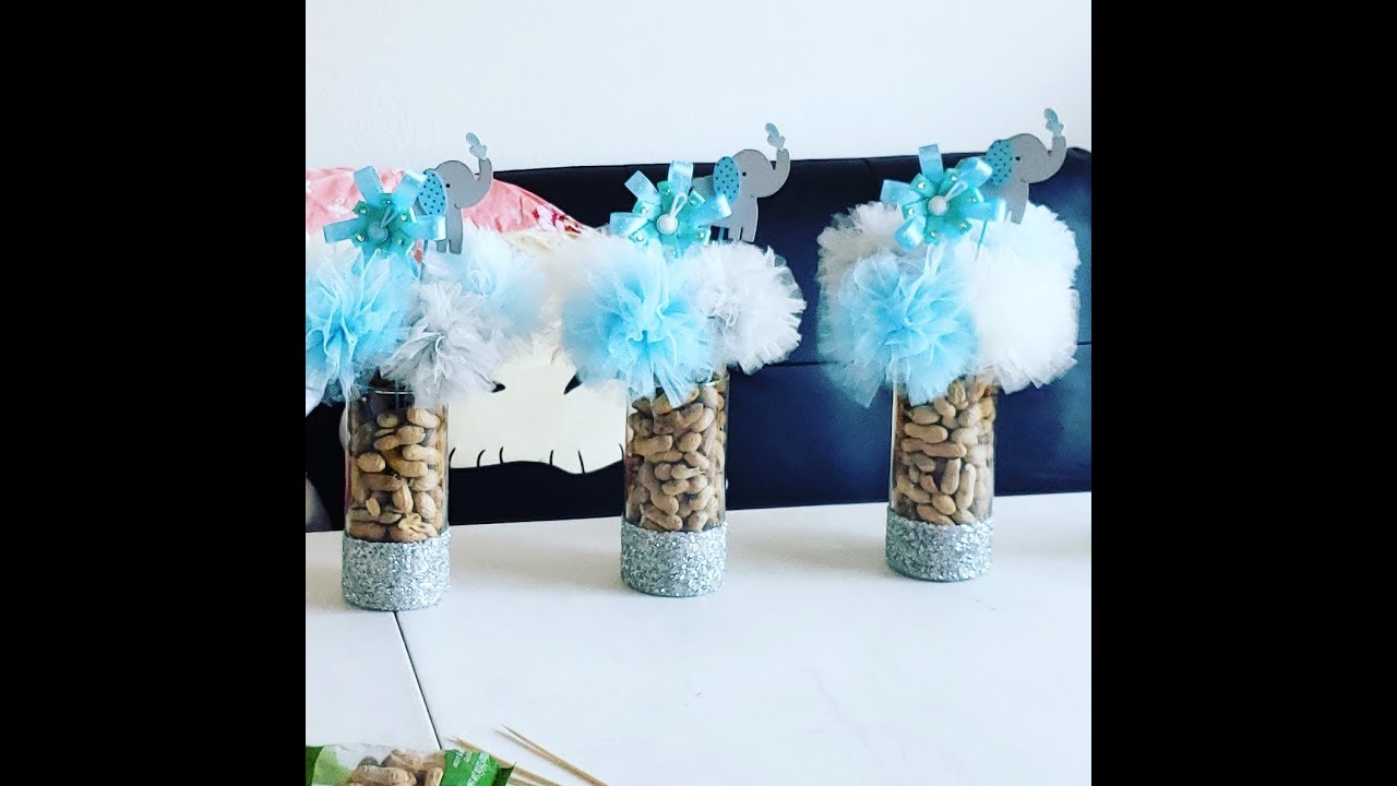 Diy baby shower elephant centerpiece pinterest inspired