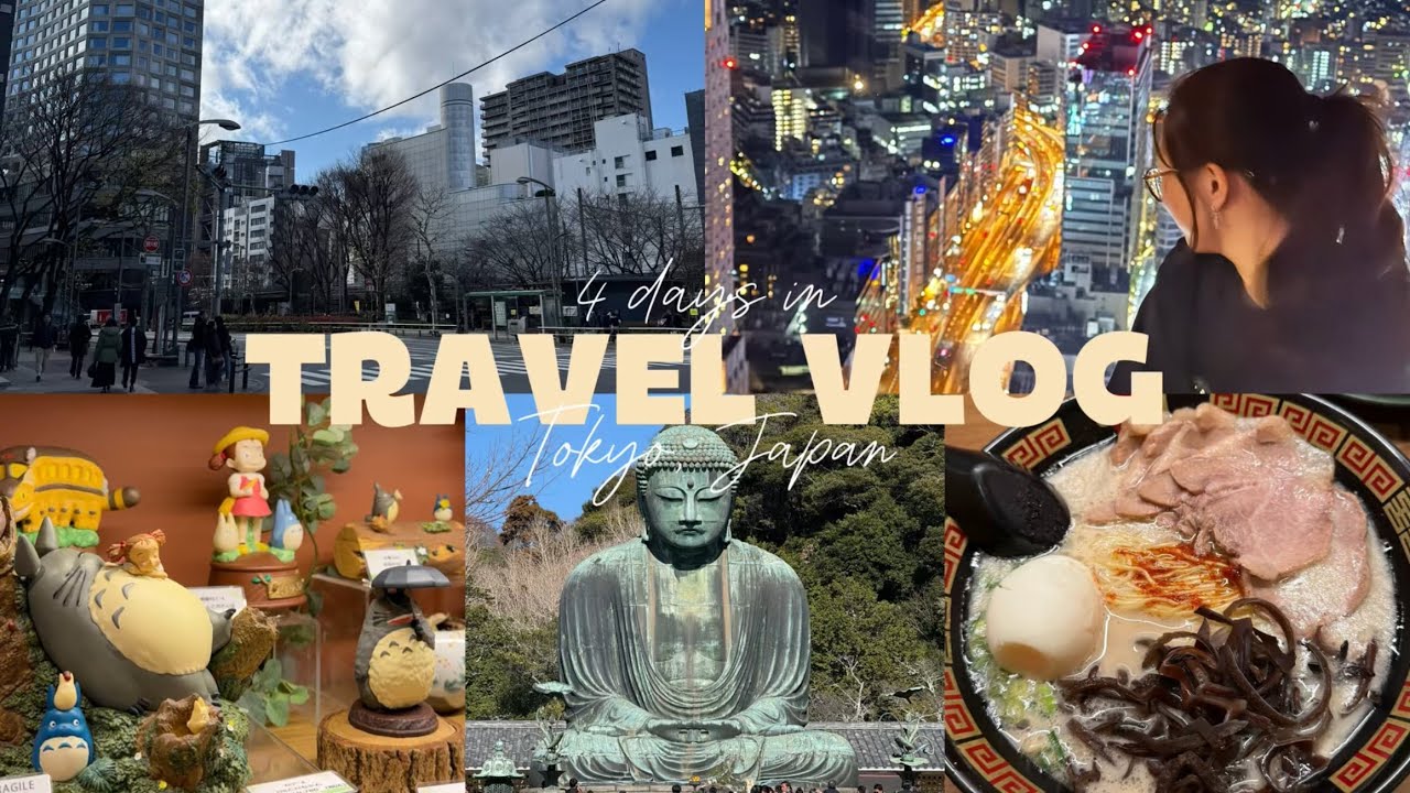 travel vlog | 4 days in TOKYO 🇯🇵 shibuya sky, beach, temples, shopping 🎀