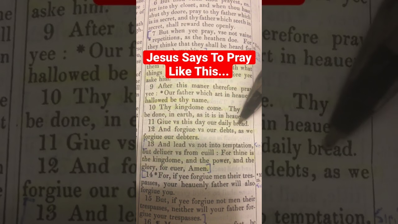 #Jesus Teaches How To #Pray . Matthew 6:9-13 #israel