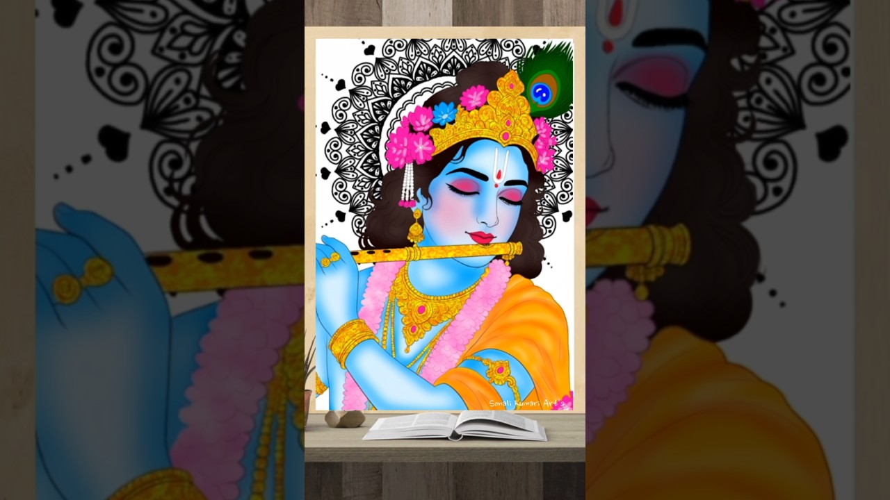 krishna easy drawing ❤️ 