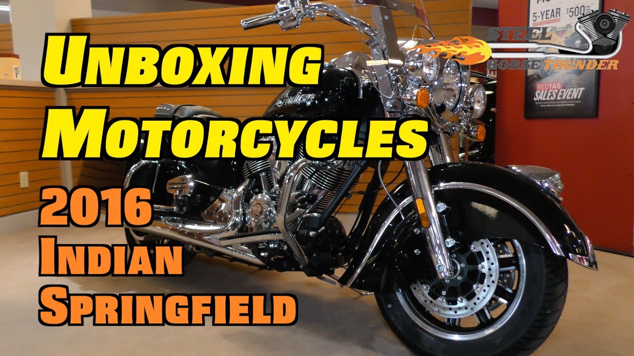 Unboxing - Motorcycle -  2016 Indian Springfield