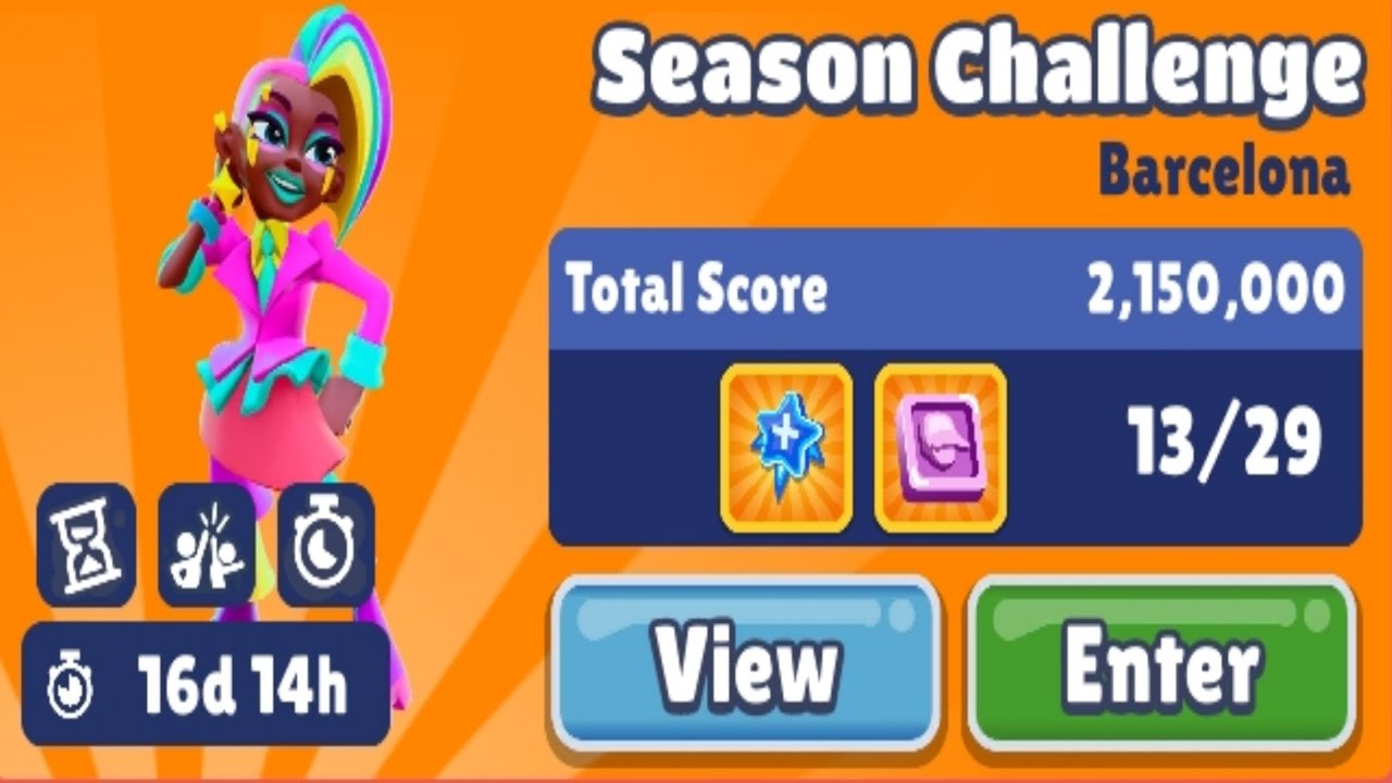 Subway Surfers Barcelona 2025 : Season Challenge Gameplay with Berta Barcelona Surfer