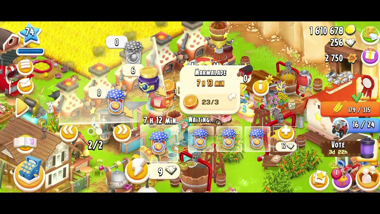 Last part and tree harvest and tree cut it all done #hayday #haydayorange