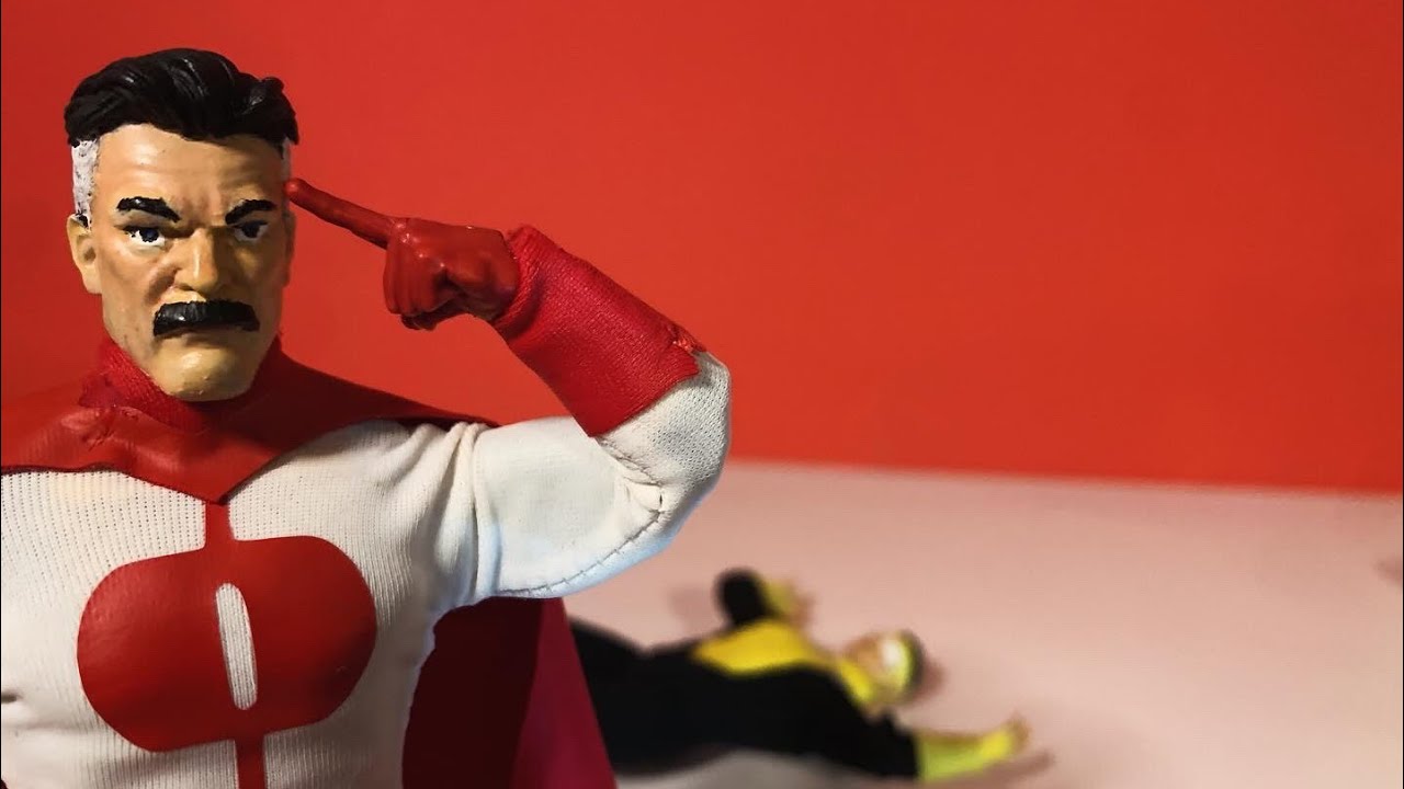 Custom Omni-man action figure  review Invincible update and STOPMOTION!!!