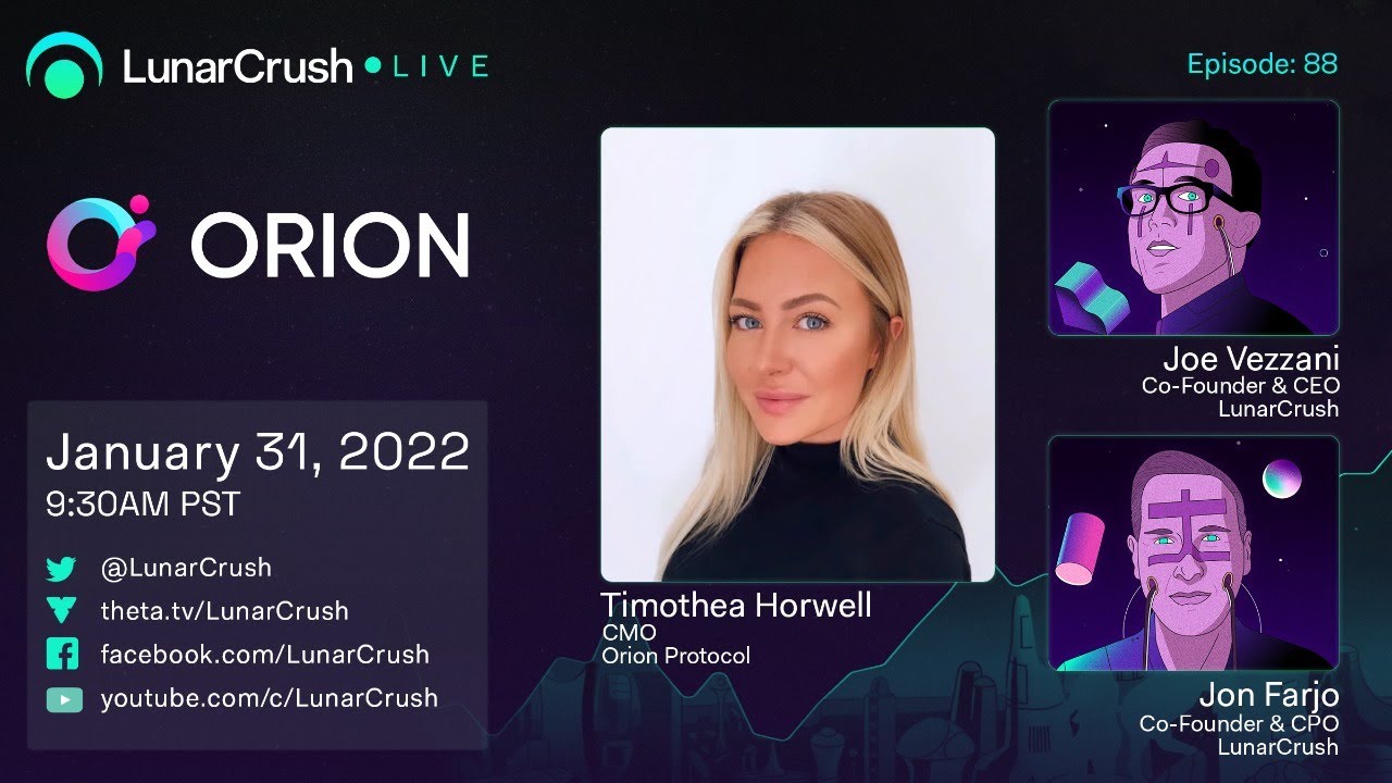 LunarCrush Live! with Orion Protocol