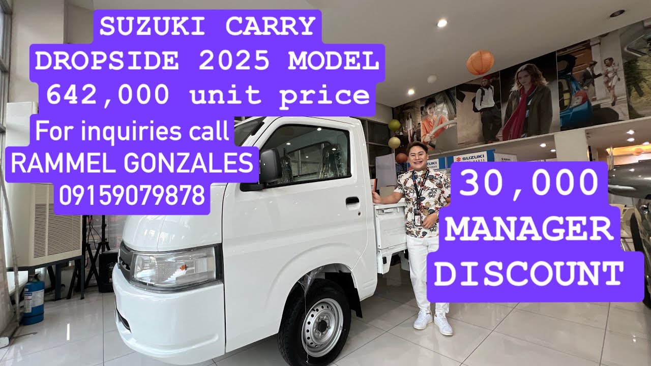 Latest demonstration for 2026 Suzuki carry DROPSIDE model affordable business pick up car truck.