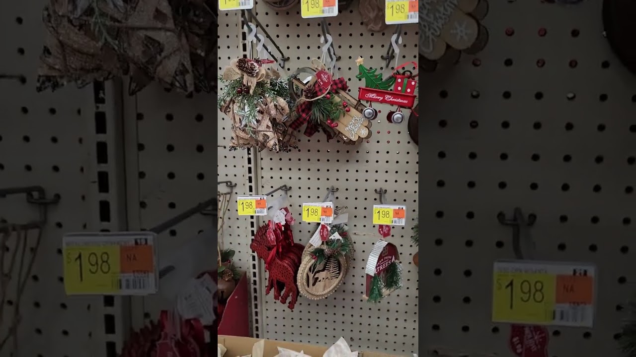 First look at Walmart Christmas ornaments! #hyggemyhomestead #homestead #home #christmas
