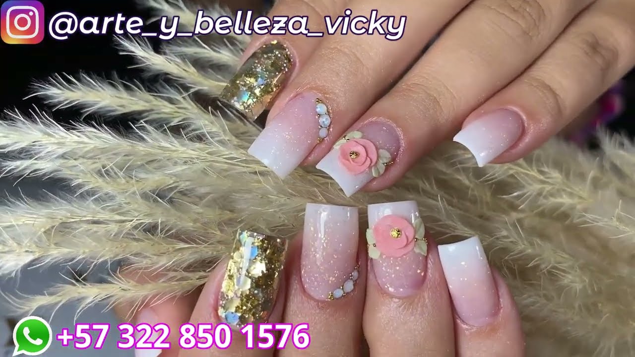 Trabajo en Clienta: Primera Vez que se Hace Las Uñas Acrílicas - arte y belleza vicky