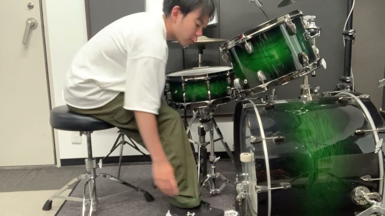 ちょいコツ　バスドラム片足連打の動きのコツとリズムの取り方のコツと、踏み込みの感覚のコツ