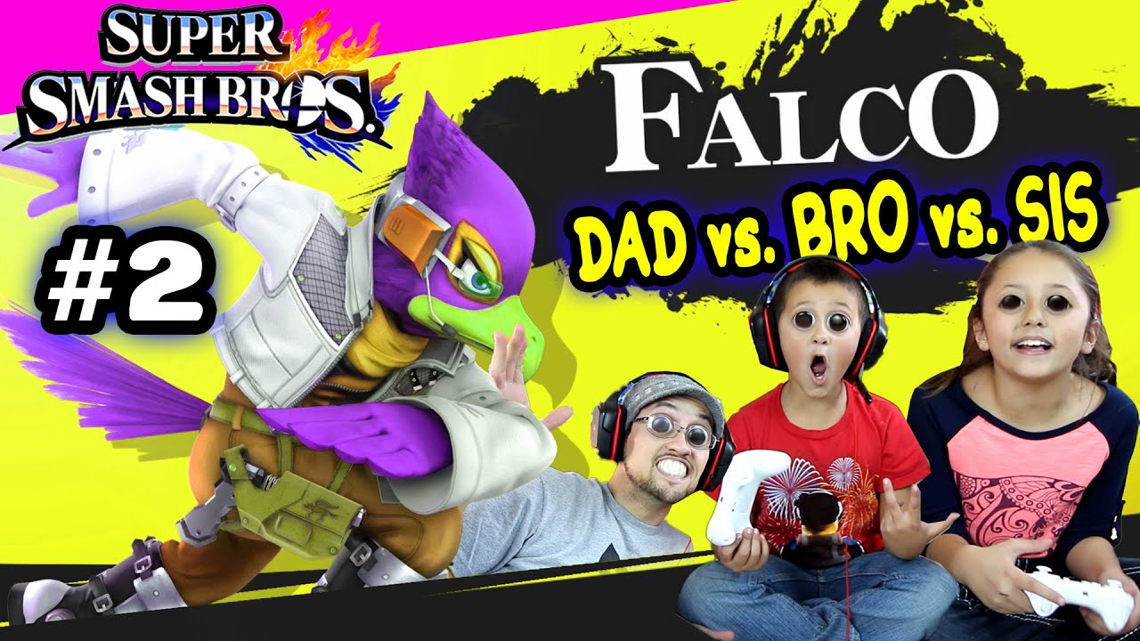 Папа Vs. Братан Vs. Сис ж / FALCO Foe Battle! Super Smash Bros Wii U Часть 2