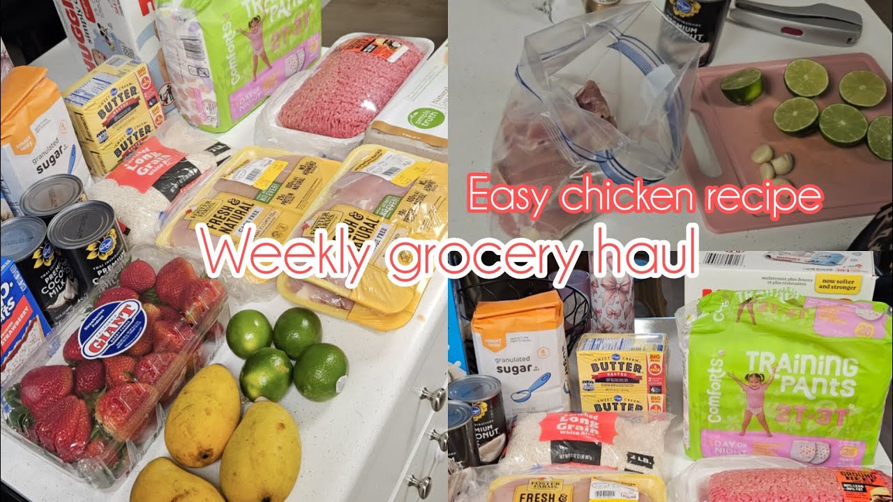 Weekly grocery haul + delicious chicken marinade!