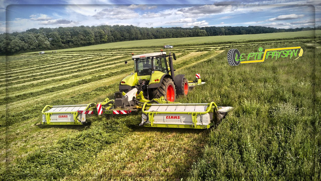 ☘️100% CLAAS avec ce Groupe de Fauche 9 Mètres & cet AXION 820 ! 🟢🔴🤠 | ETA LALOY 💨✂️☘️
