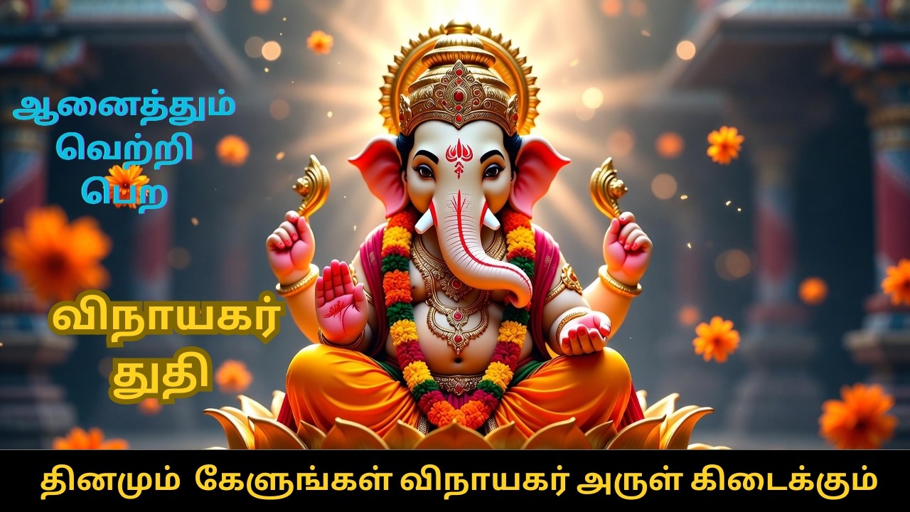Powerful Vinayagar Thuthi Tamil | Lord Ganesha Bhakti Song | Morning Prayer #devotionalsongs #tamil