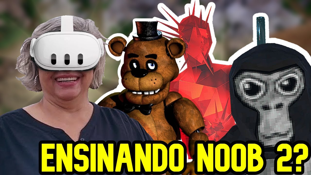 Coloquei minha avó para jogar jogos de realidade virtual pela primeira vez
