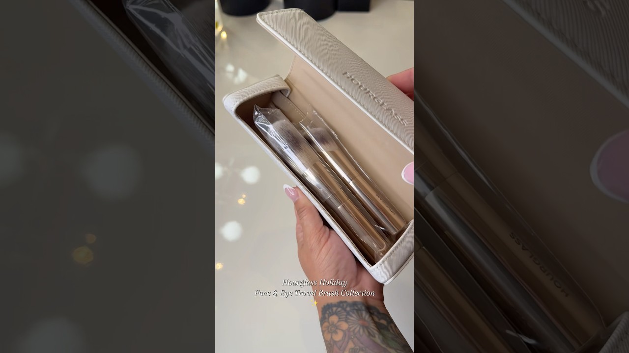 Hourglass Holiday 2025 Face & Eye Travel Brush Set | Unboxing  ✨