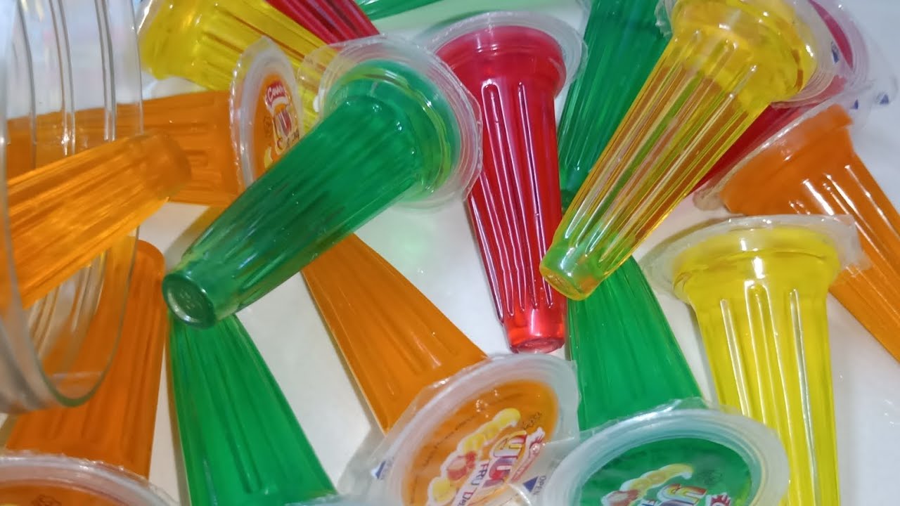 Colorful jellies| Rainbow color jellies review unboxing asmr