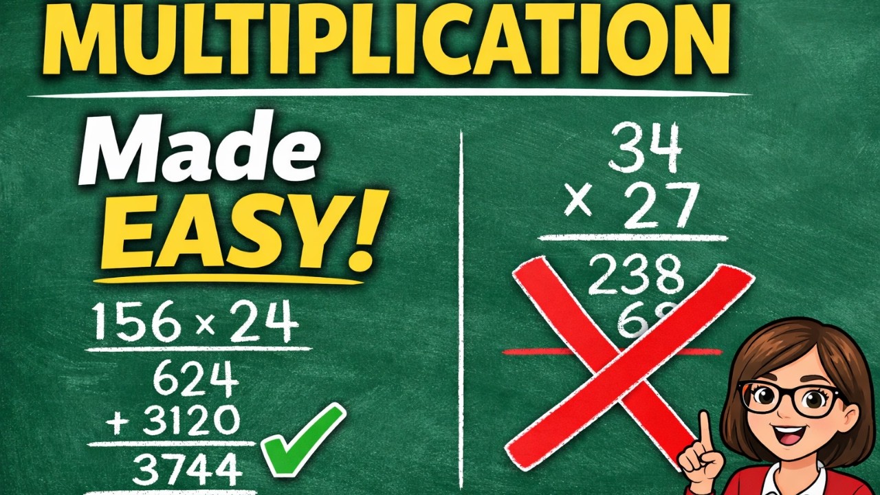 Multidigit multiplication Step-by-step | 2 digit by 2digit Made Easy | Grade 5 Math Lesson