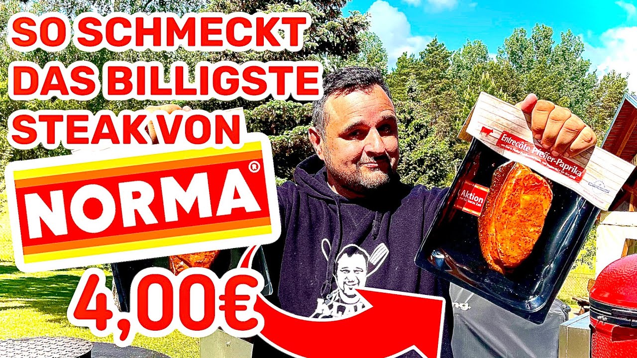 DAS BILLIGSTE STEAK von NORMA SCHMECKT DAS ?  --- Klaus grillt
