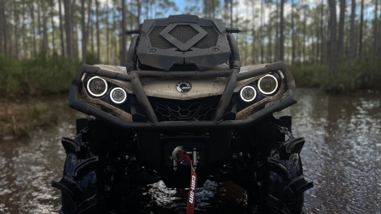 2022 CAN-AM OUTLANDER XMR850 SKIMMING EVERYTHING!