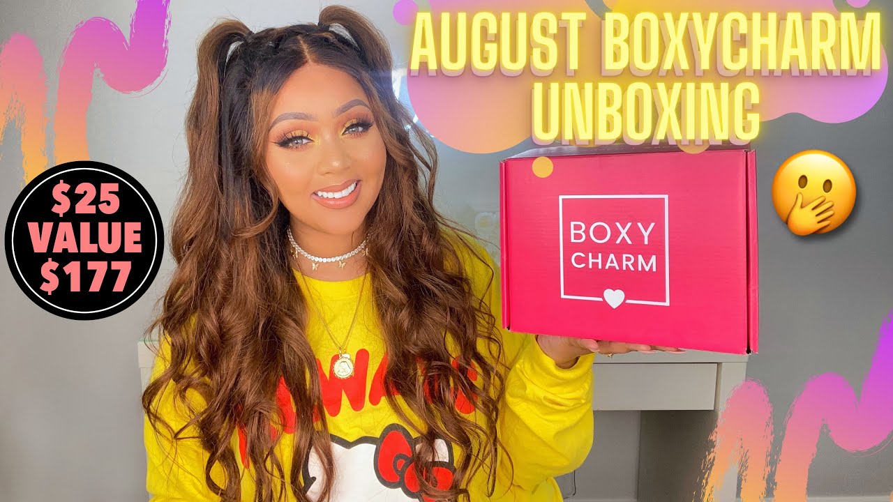 BOXYCHARM AUGUST 2021 $25 BASE UNBOXING & TRY-ON ✨ BEAUTY BOX REVIEW ✨ EASY SUMMER MAKEUP LOOK
