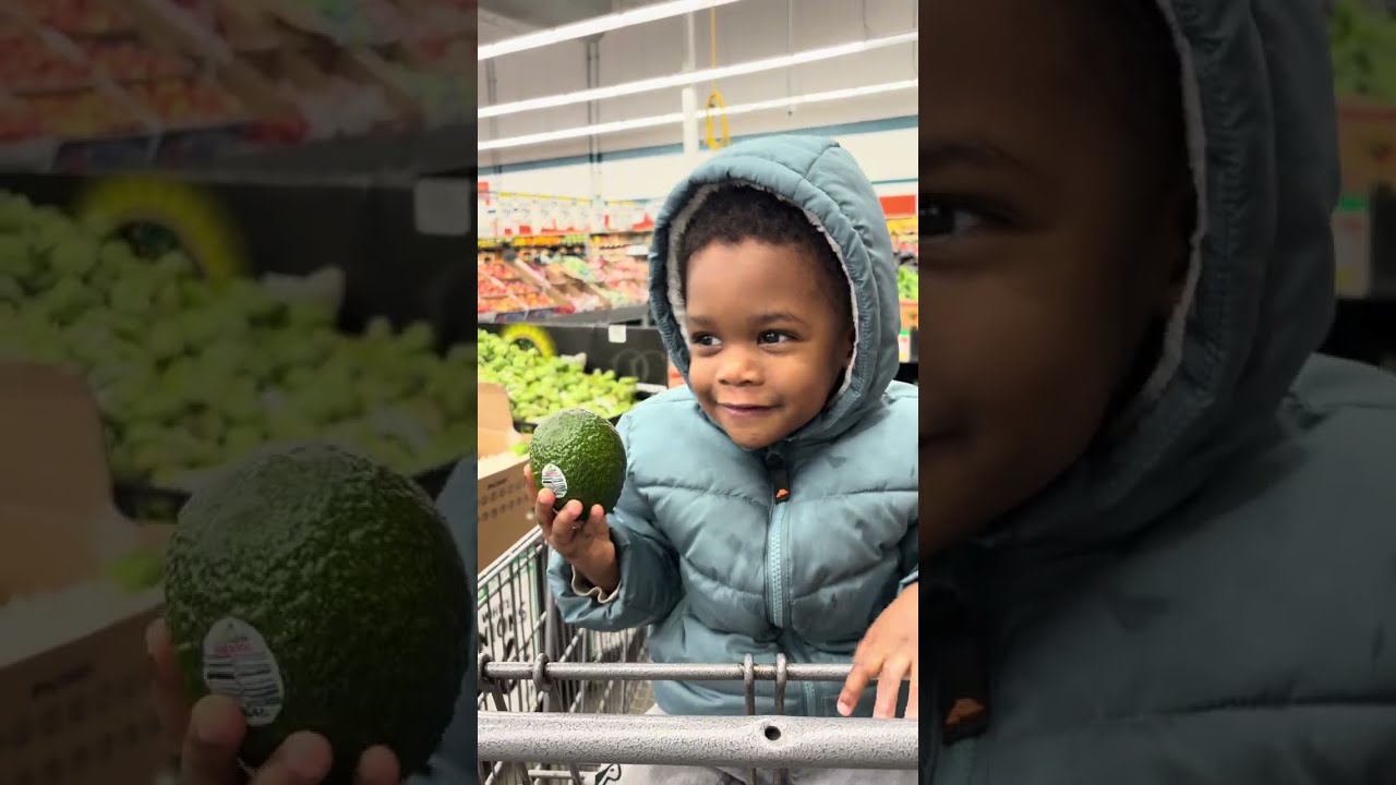 Our Toddler at the Grocery Store!!