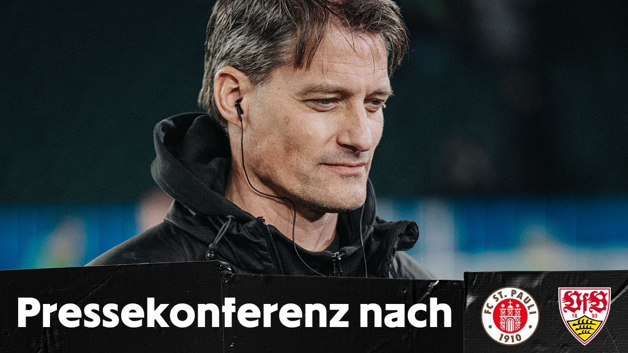 Die Pressekonferenz nach dem Spiel gegen den VfB Stuttgart
