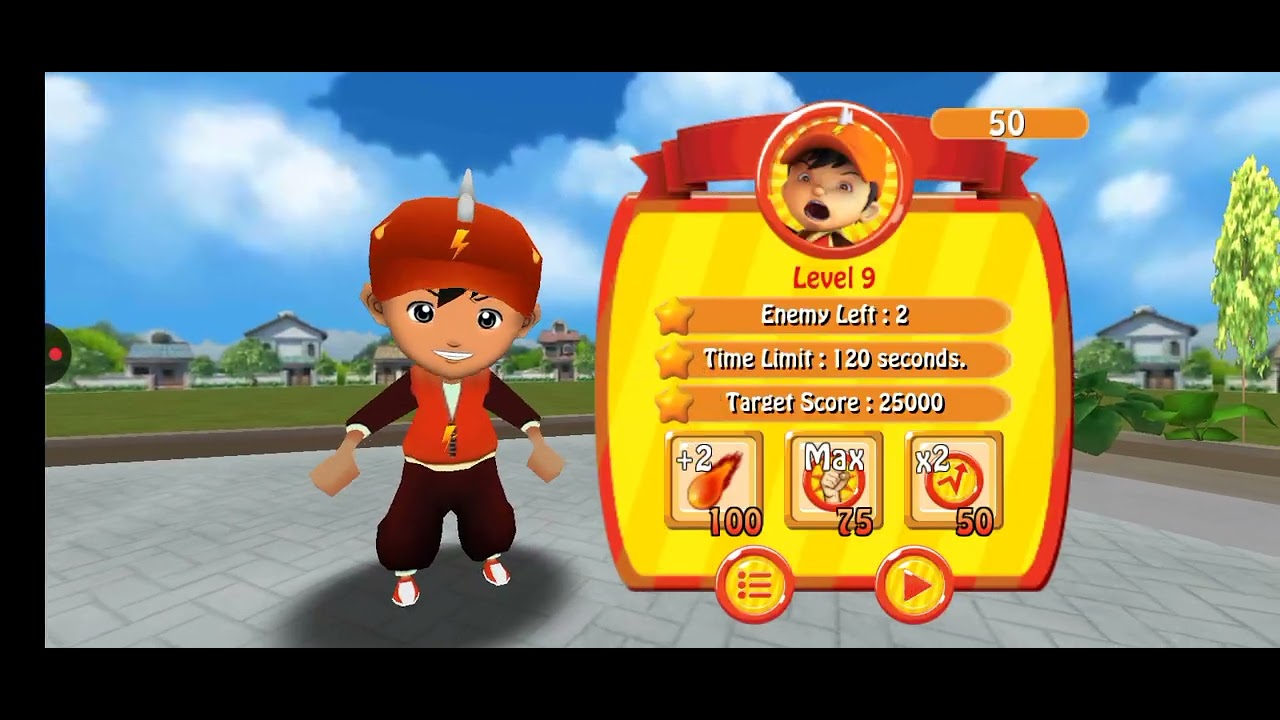 Aku main game BoBoiBoy bounce blast! 