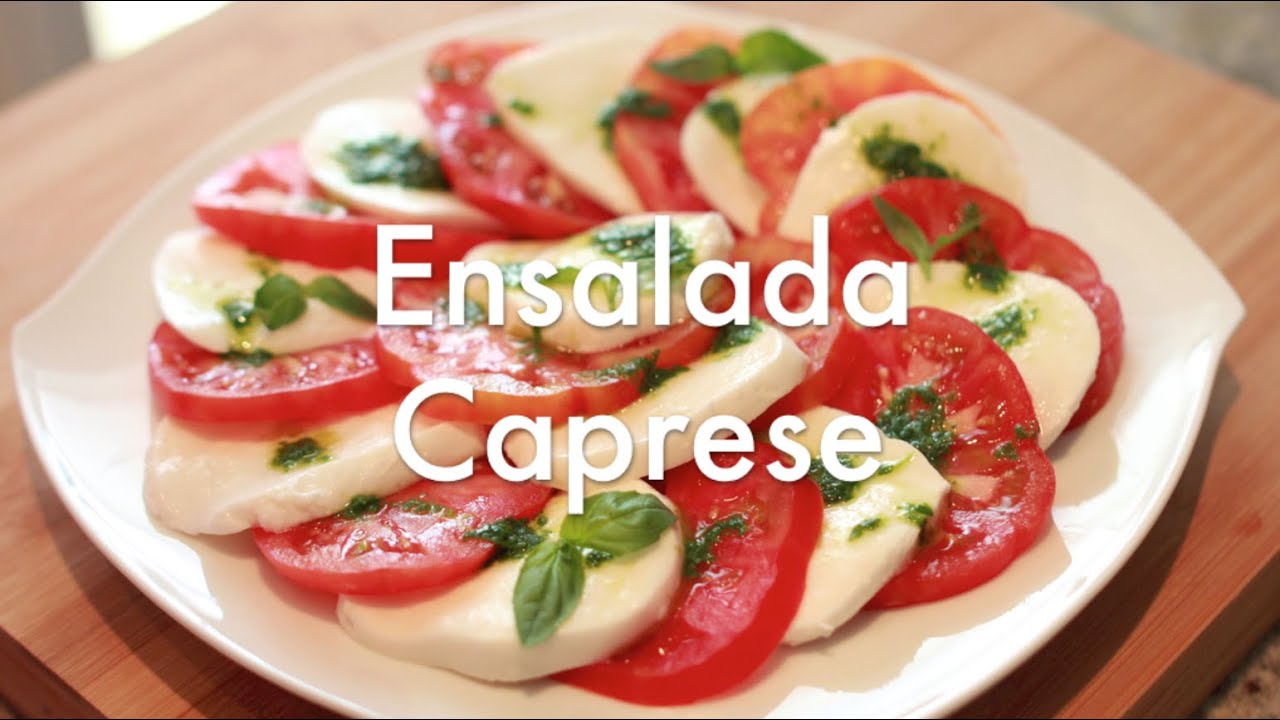 Ensalada Caprese Italiana - Recetas de Ensaladas ✅