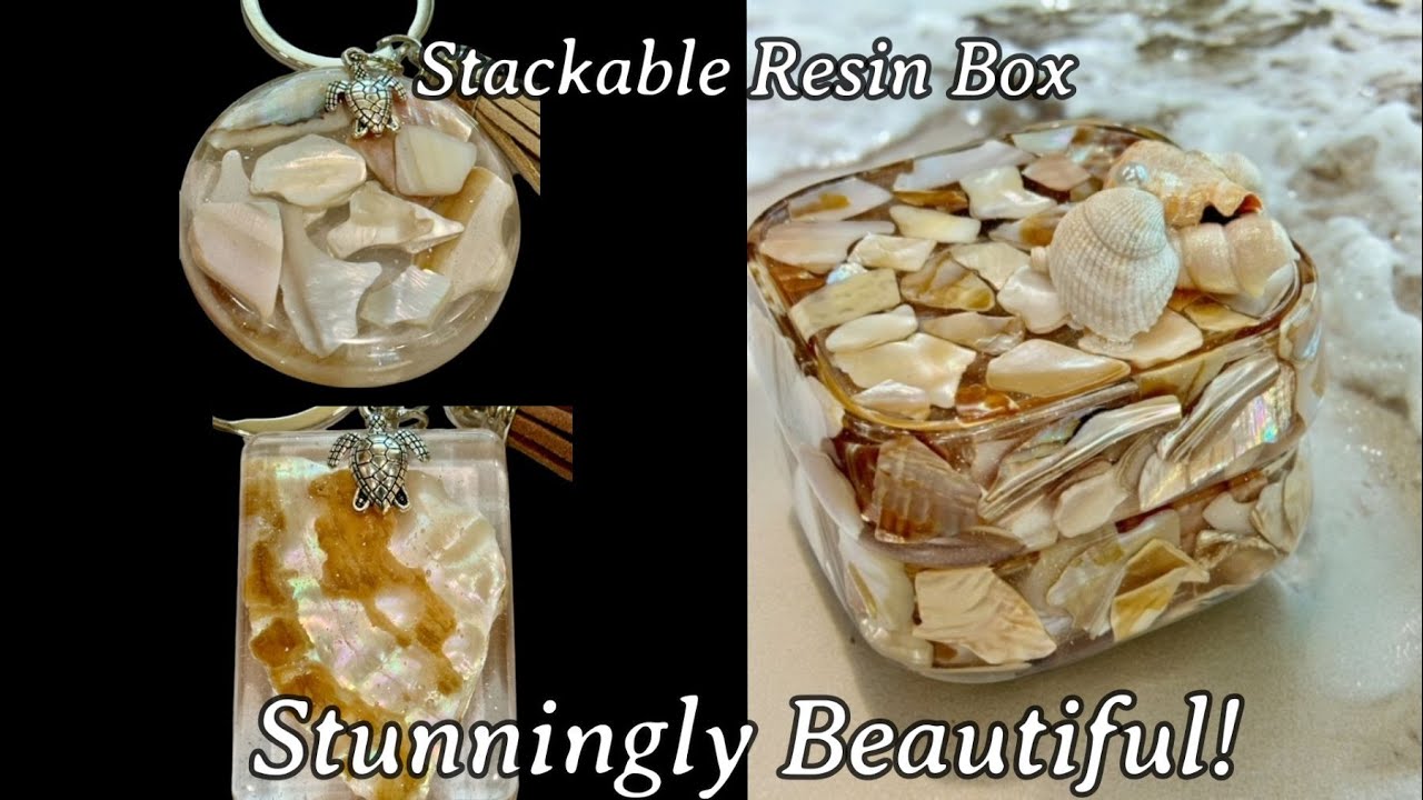 #501 Resin & Abalone Shell Stackable Boxes Are Gorgeous!