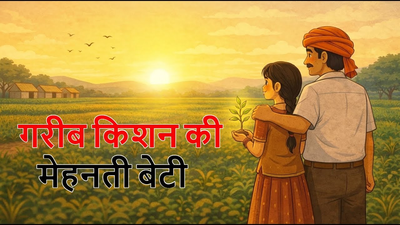 गरीब किशन की मेहनती बेटी | GARIB KISHAN KI MEHNATI BETI | HINDI CARTOON | CHILDREN CARTOON
