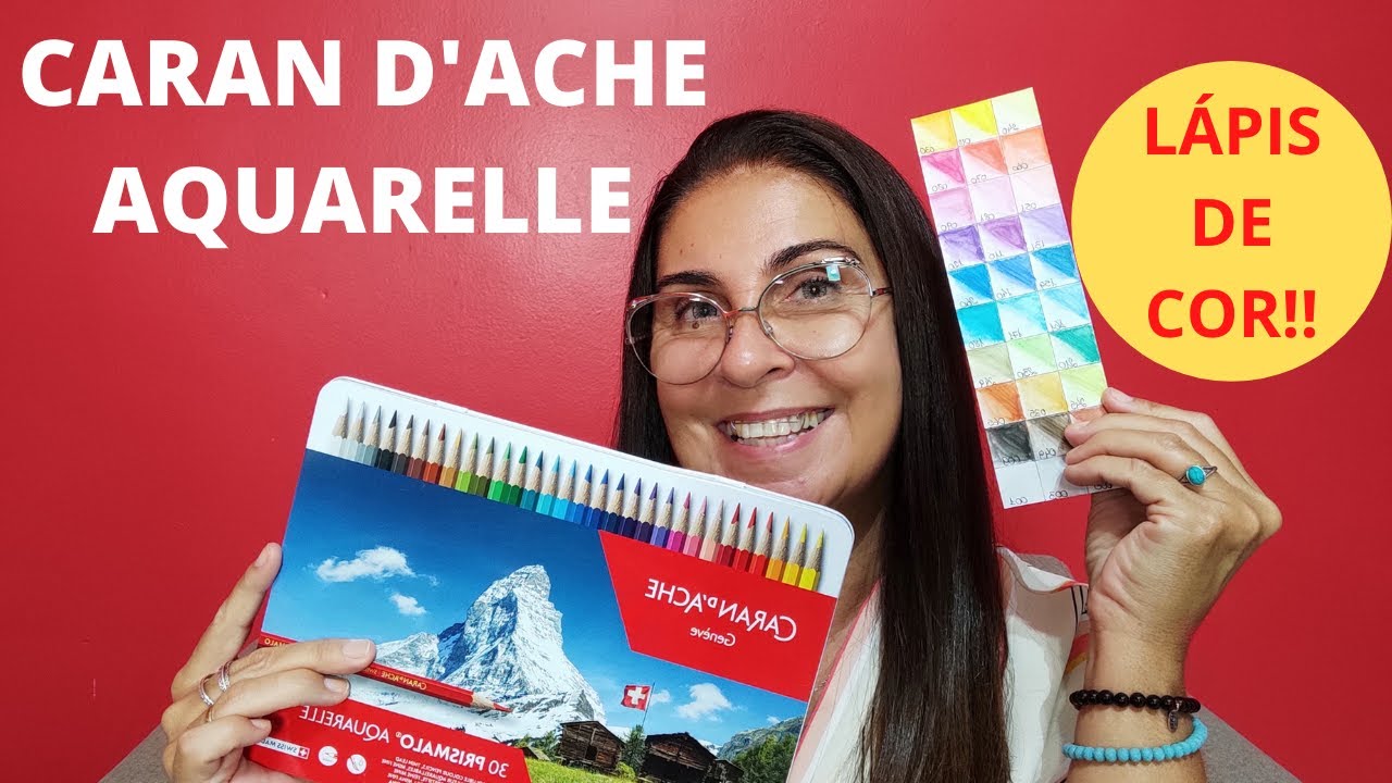 LÁPIS DE COR PRISMALO AQUARELLE CARAN D'ACHE - RESENHA - Estúdio Brigit