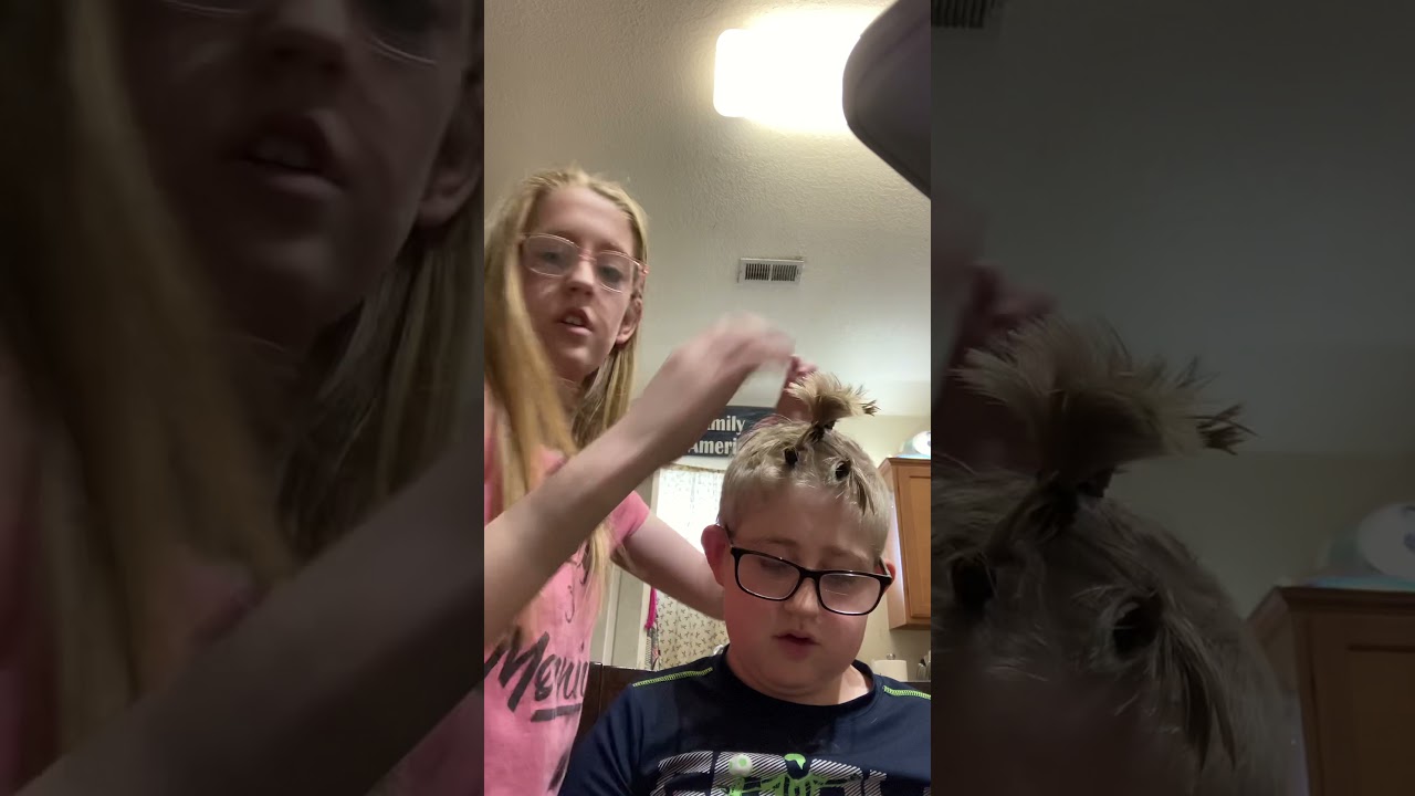 My brother wanted me to do his hair