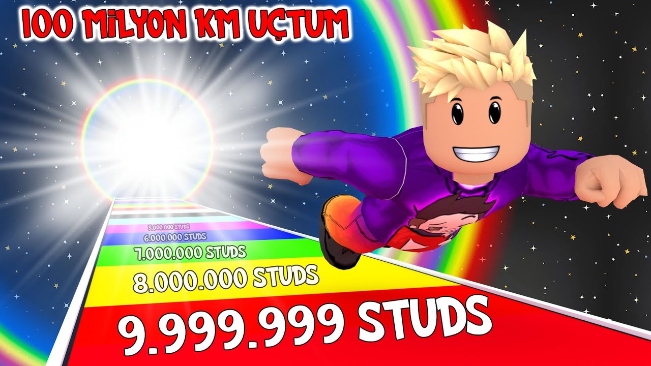 100 Milyon Km Uçtum | Roblox Fly Race