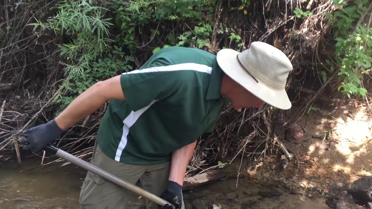Kevin Singel, Colorado, prospecting with Grizzly Gold Trap Explorer sluice
