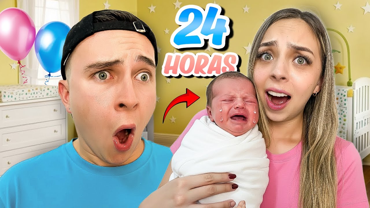 24 HORAS SIENDO PAPÁS DE UN BEBÉ 👶🏻 (PARTE 1)