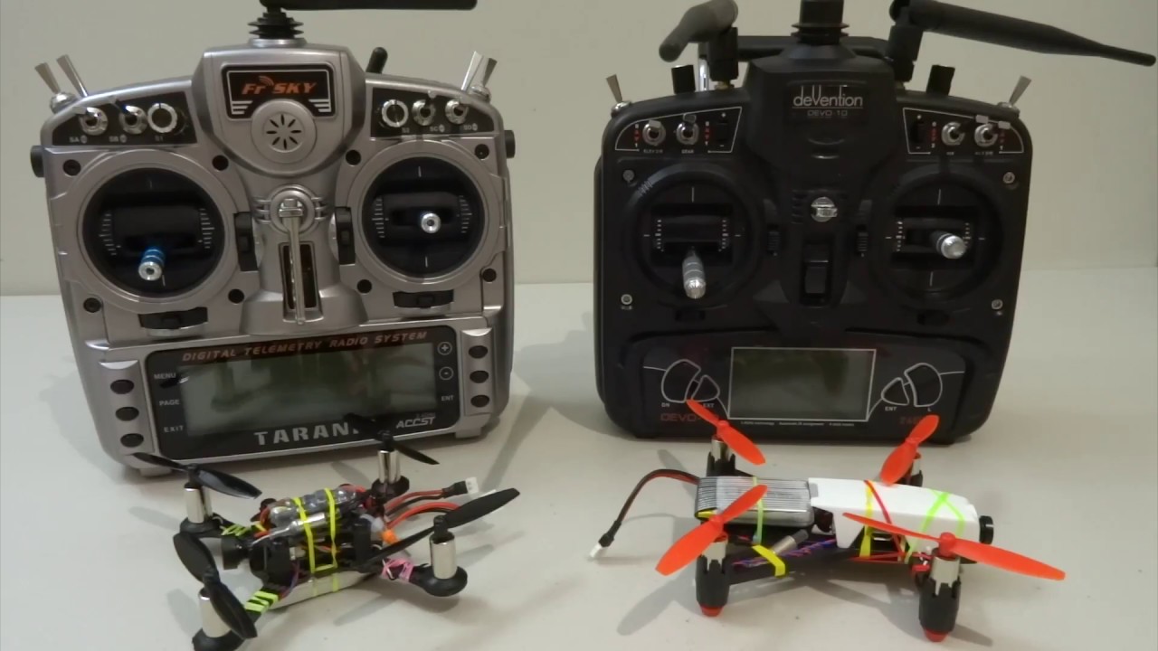 Taranis X9D vs Devo 10 - DSM protocol - Transmitter shootout